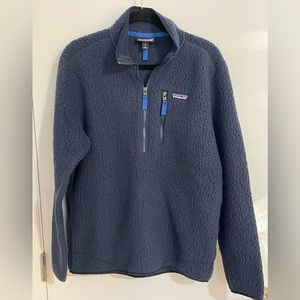 Patagonia, Fleece Pullover, Navy, Medium